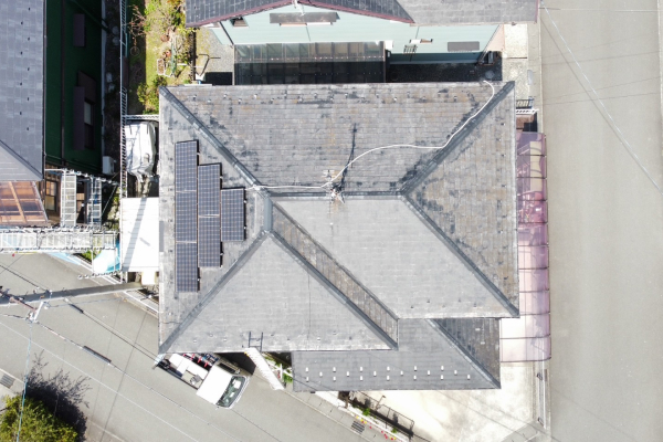 ドローンによる屋根調査